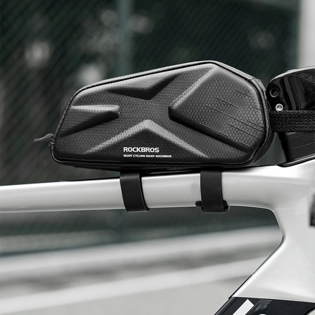 Rockbros 1,4L Oberrohr-Fahrradtasche – Schwarz