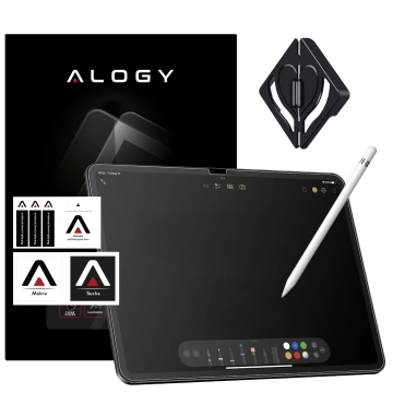 Matte Tempered Glass for Apple iPad 10.9 2022/2025 10/11 GEN Alogy Matte Paper-Like Screen Protector with Mounting Kit