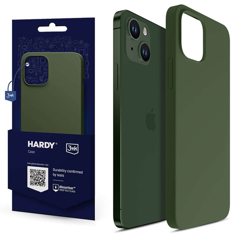 Obal na telefón 3mk do Apple iPhone 13 Hardy Silicone MagCase Alphine Green
