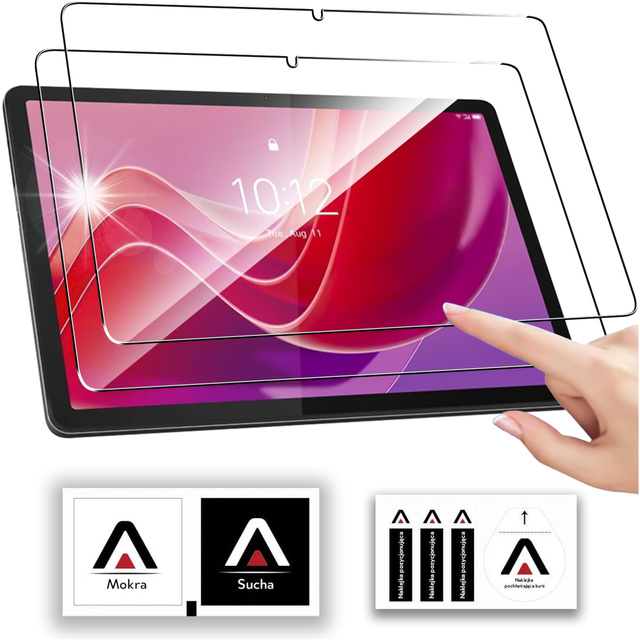 2x загартоване скло для Lenovo Tab M11 10.95" TB330FU/TB330XU/TB331FC для планшета Alogy Screen Protector Pro 9H
