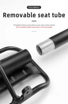 Багажник для велосипеда Rockbros 33210004001 з полицею - чорний