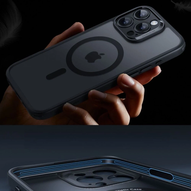 Etui ESR Classic Pro Set MagSafe iPhone 16 Pro Czarny Frosted