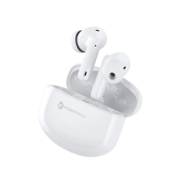 Forcell F-Audio TWS Clear Sound Kabellose Kopfhörer BT 5.3 Weiß