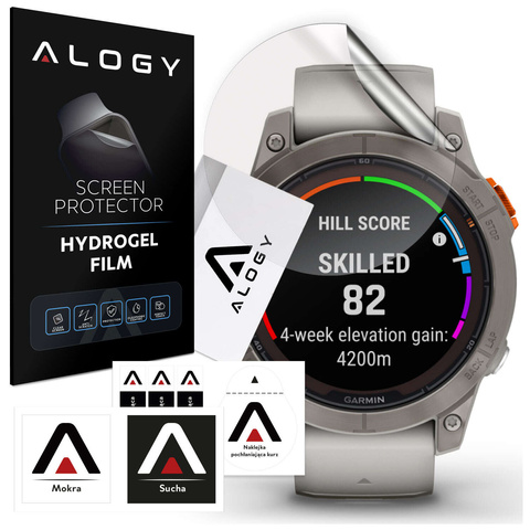 Гідрогелева захисна плівка Alogy для смарт-годинника Garmin Fenix 7 Pro