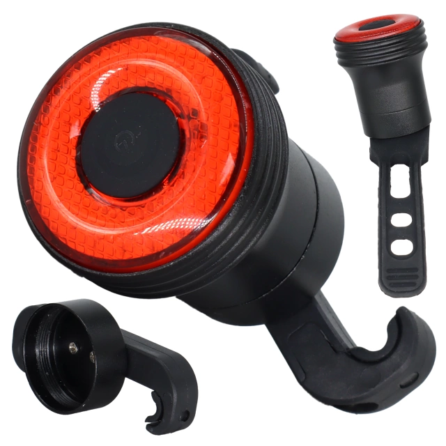 Bicycle rear light for the rear of the bike LED lighting rear light red aluminum waterproof IPX4 50lm Alogy