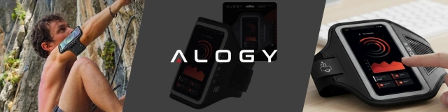 Alogy WaterProof Sport ArmBand Lauftasche, wasserdichtes Armband für Telefon 6,7 Zoll, Schwarz