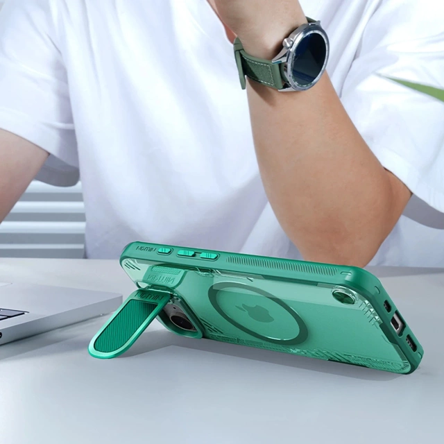 Etui Ochronne do iPhone 16e Nillkin Iceblade Prop Mag Zielone