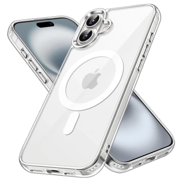 Pouzdro pro Apple iPhone 16 Plus Alogy Anti-Shock Hybrid Case pro MagSafe Transparent