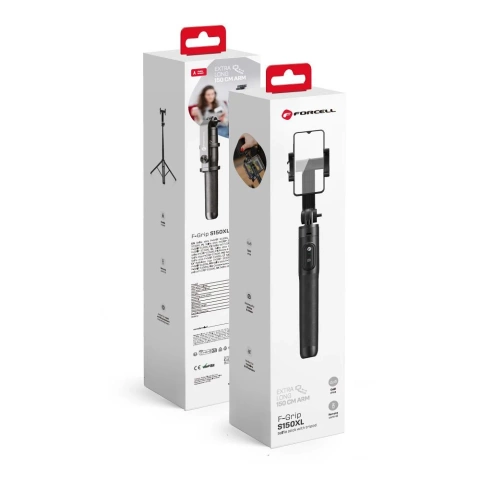 Selfie-Stick Forcell F-GRIP S150XL Statisch 150cm Pilot Bluetooth 360°