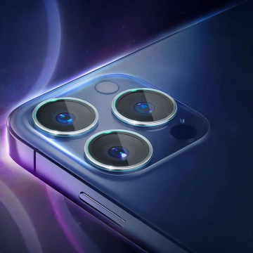 Hybridní sklo na fotoaparát pro Apple iPhone 16 Ochranná sada na objektiv 3mk Sada 4 kusů
