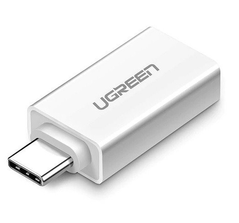 Adaptér USB-A 3.0 na USB-C 3.1 UGREEN (bílý)