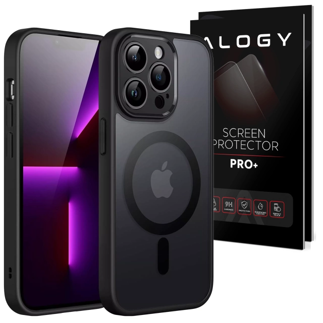 Чохол для Apple iPhone 13 Pro Alogy MagSafe Hybrid Matte Case Matte Cover with Lens Protection Glass