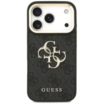 Etui Guess 4G Big Classic Logo Big Strap Metal Buttons do iPhone 17 Pro Czarny