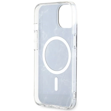 Puzdro na telefón Guess GUHMP14MPCUMAK do Apple iPhone 14 Plus 6,7" čierne/čierne pevné puzdro Marble MagSafe