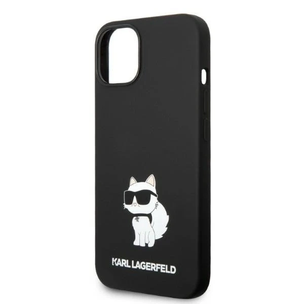 Etui Karl Lagerfeld KLHMP14MSNCHBCK na iPhone 14 Plus 6,7" pevný obal silikonový chupette MagSafe černý/černý