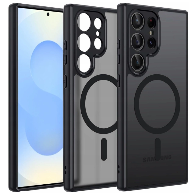 Samsung Galaxy S25 Ultra Case Alogy Matte HybridMag™️ MagSafe Case Matte Black