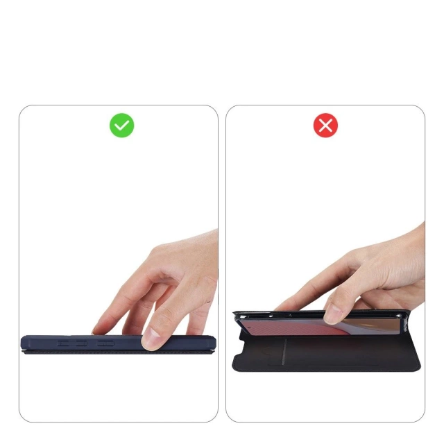 Kryt puzdra DUX DUCIS Skin X s flipovým krytom pre Samsung Galaxy A72 4G modrý