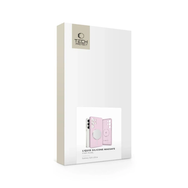 Etui do Samsung Galaxy S25 Ultra Tech-Protect Liquid Silicone MagSafe Pink Pearl