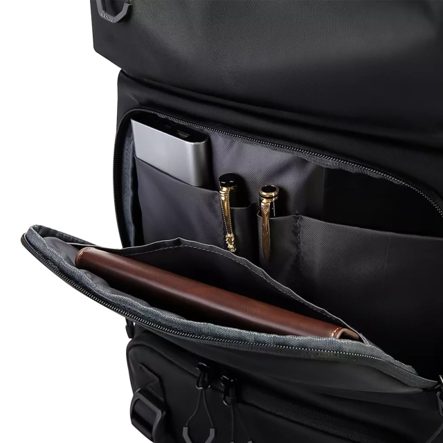 Bange Waterproof Backpack for Laptop 15.6" City Travel 45x30x16 cm for Work Airplane Men's Women's with USB Port Black