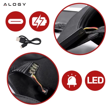 Alogy Plug Extender Socket Splitter Adapter Extension Cord with Qi Inductive Charger 4x EU Plug 4x USB 2x USB-C Black