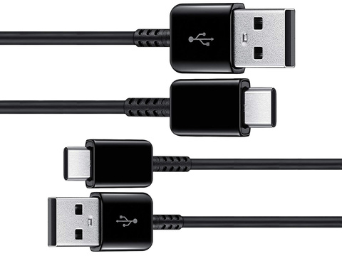 2x Originální Samsung USB typ C kabel EP-DG930MBEGWW 1,5m černý