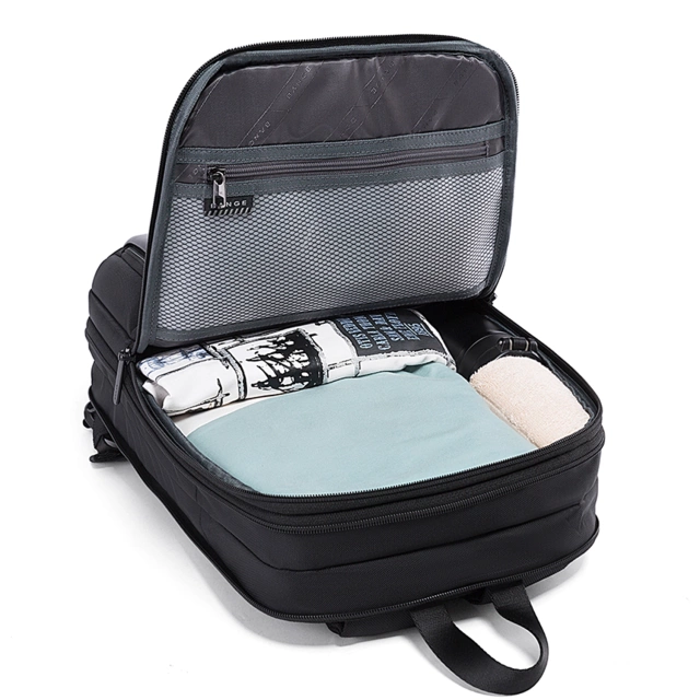 Водонепроникний рюкзак Bange для ноутбука 15.6", city traveler, 45х30х16 см, для роботи, літака, чоловічий, жіночий, з USB портом Чорний