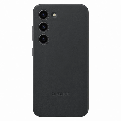 Samsung Leather Cover for Samsung Galaxy S23 Genuine Leather Case Black (EF-VS911LBEGWW)