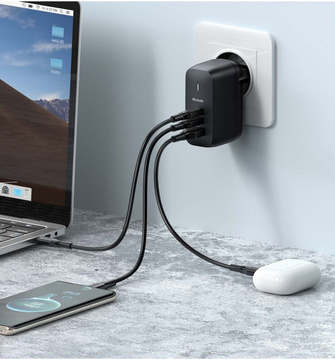 Зарядний пристрій GaN 65W Mcdodo CH-0291 2x USB-C, USB-A (чорний)