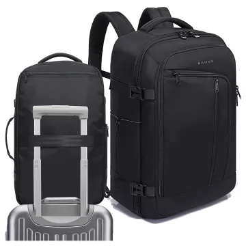 Bange Waterproof Backpack for Laptop 15.6" City Travel 45x30x16 cm for Work Airplane Men's Women's with USB Port Black