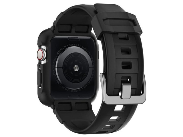 Etui Spigen Rugged Armor Pro do Apple Watch Series 4/5/6/SE 44 mm / Watch 7 45 mm čierna