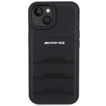 iPhone 15 AMG Leather Debossed Lines Case