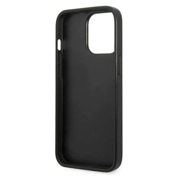Protective phone case Karl Lagerfeld KLHCP13LMNMP1K for Apple iPhone 13 Pro / 13 6.1" hardcase black/black Monogram Plaque
