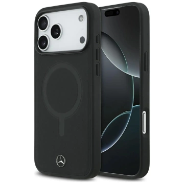 Etui do iPhone 17 Pro Max Mercedes-Benz Smooth Leather MagSafe Black