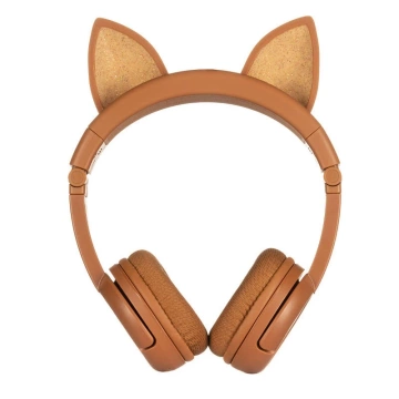 BuddyPhones Play Ears Plus fox wireless headphones for children (brown)