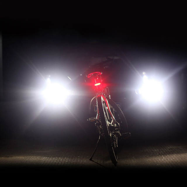 Silná zadní LED svítilna na kolo USB Alogy light voděodolné osvětlení na kolo Red