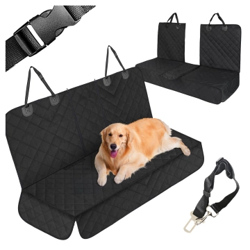 XXL Car Seat Protector, Backseat Cover, Car Seat Cover, for Dogs and Pets, Large, Alogy SeatGuard™ Black