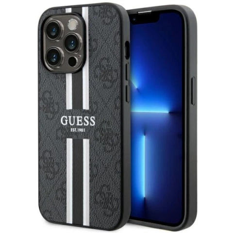 Etui Guess GUHMP14XP4RPSK для iPhone 14 Pro Max 6.7" твердий чохол 4G Printed Stripes MagSafe