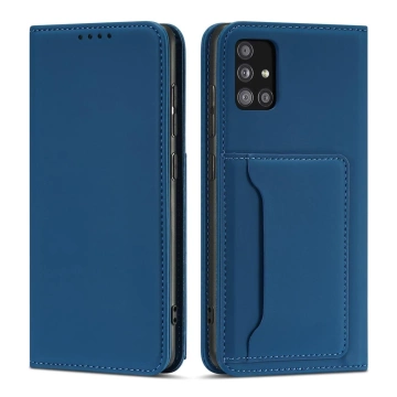 Magnet Card Case Case for Xiaomi Redmi Note 11 Cover Card Wallet Stand Blue