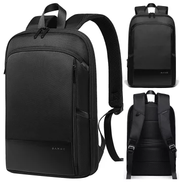 Водонепроникний рюкзак Bange для ноутбука 15.6", city traveler, 45х30х16 см, для роботи, літака, чоловічий, жіночий, з USB портом Чорний