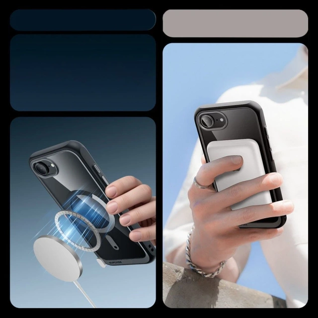 Etui Supcase UB Mag MagSafe iPhone 16e Schwarz