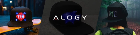 Бейсболка Alogy PixelCap™ LED із RGB-світлодіодним підсвічуванням, Bluetooth Pixels, керування за допомогою мобільного телефону, додаток Pixel, чорна