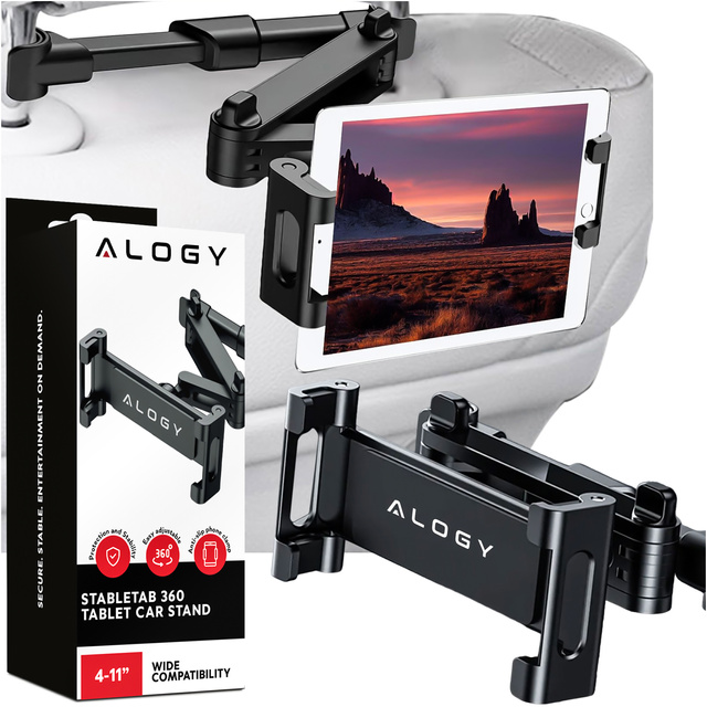 Alogy headrest car holder for phone/tablet Black