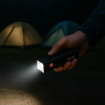 EH 400 front LED bicycle light, adjustable 400 LM, 2000mah, waterproof, black