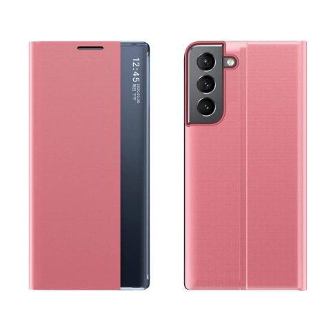 Etui New Sleep Case do Samsung Galaxy S23+ Plus pokrowiec z klapką podstawka różowe