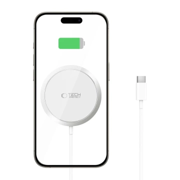 Nabíjačka MagSafe Tech-Protect QI15W-A34 biela 15W USB-C
