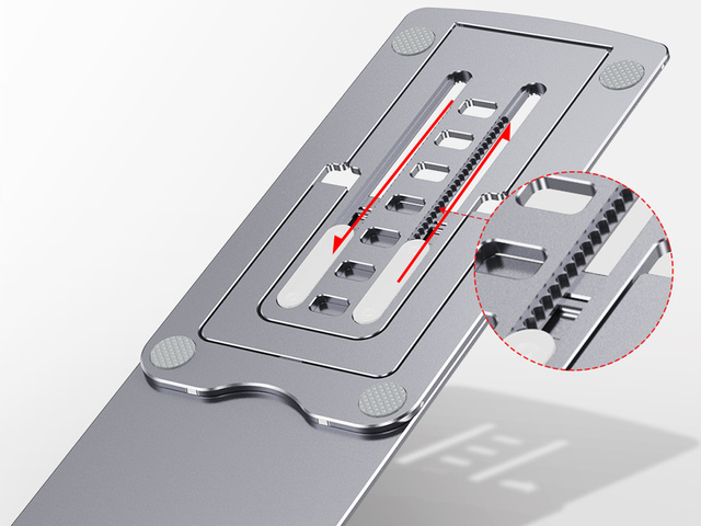 Alogy Verstellbarer Telefonständer Klappbarer Schreibtischständer Silber