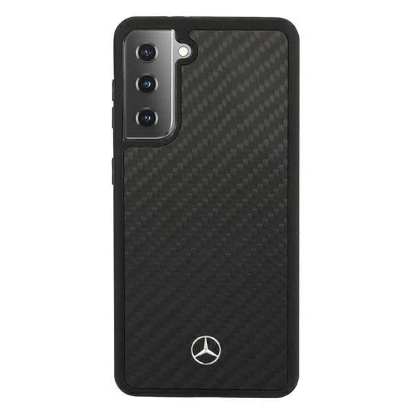 Etui Mercedes MEHCS21MRCABK oder Samsung Galaxy S21 Plus G996 Carbon Hardcase Dynamic Line