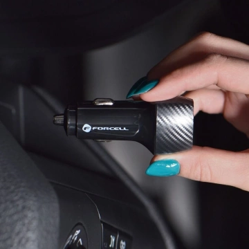 FORCELL F-ENERGY Carbon CC50-1CTyp C PD 3A 20W Car Charger Black