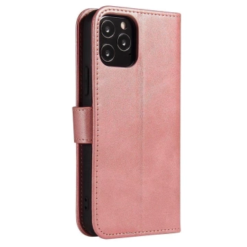 Magnet Case elegantní kryt pouzdra s funkcí chlopně a stojánku pro Samsung Galaxy A13 5G růžový