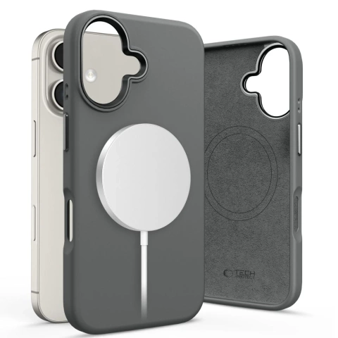 Etui do iPhone 16 Tech-Protect Silicone Pure MagSafe Clay
